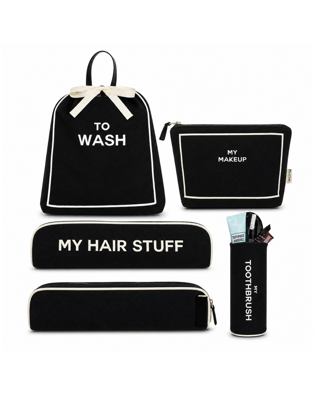 Travel Essence Essential Pack of 4 - Black