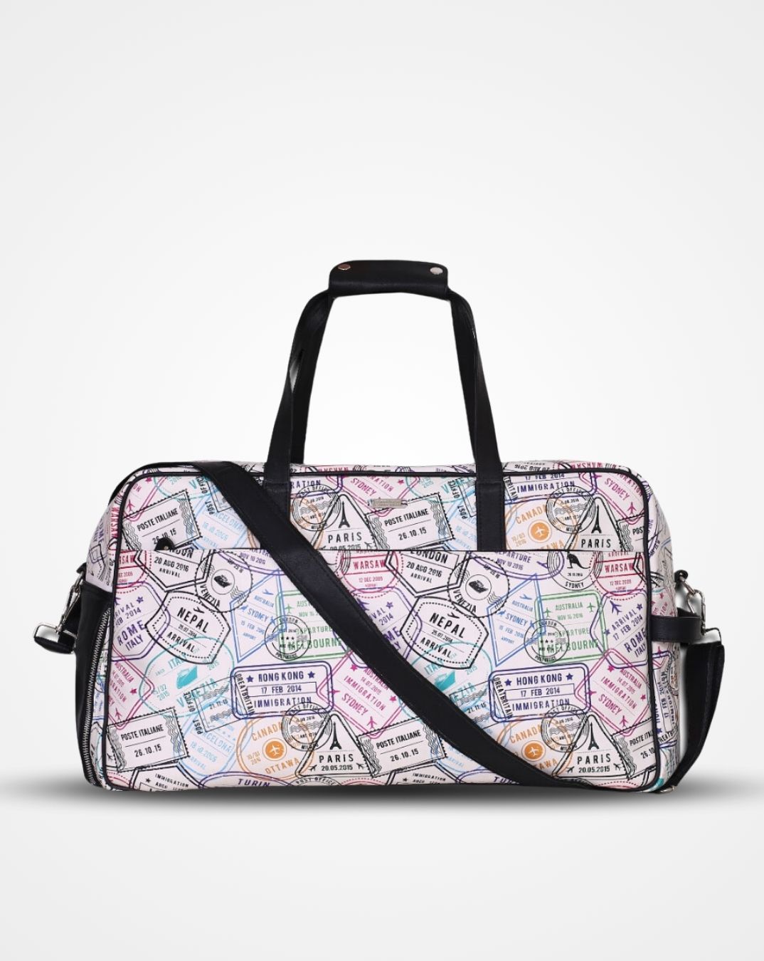 The travel stamp weekender bag