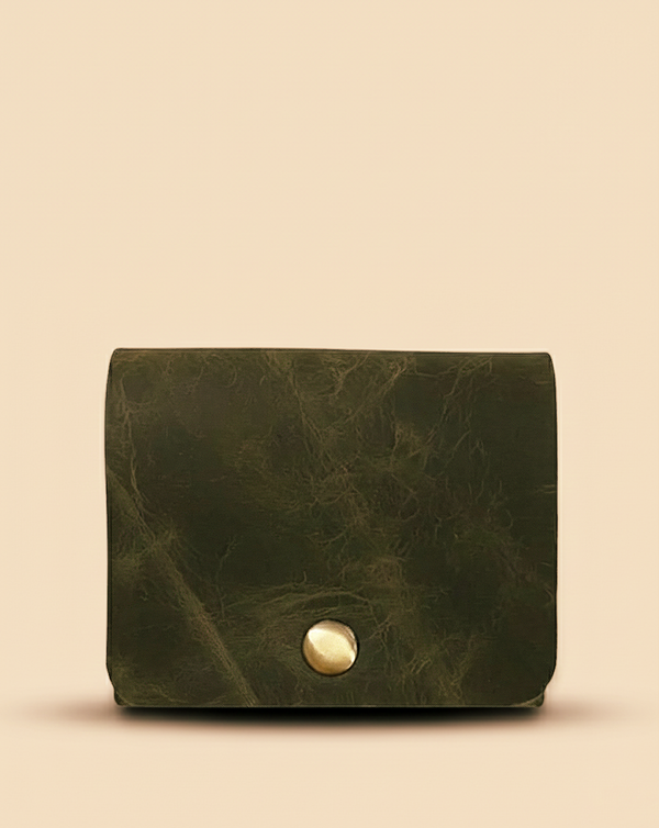 Crushed olive green native batua