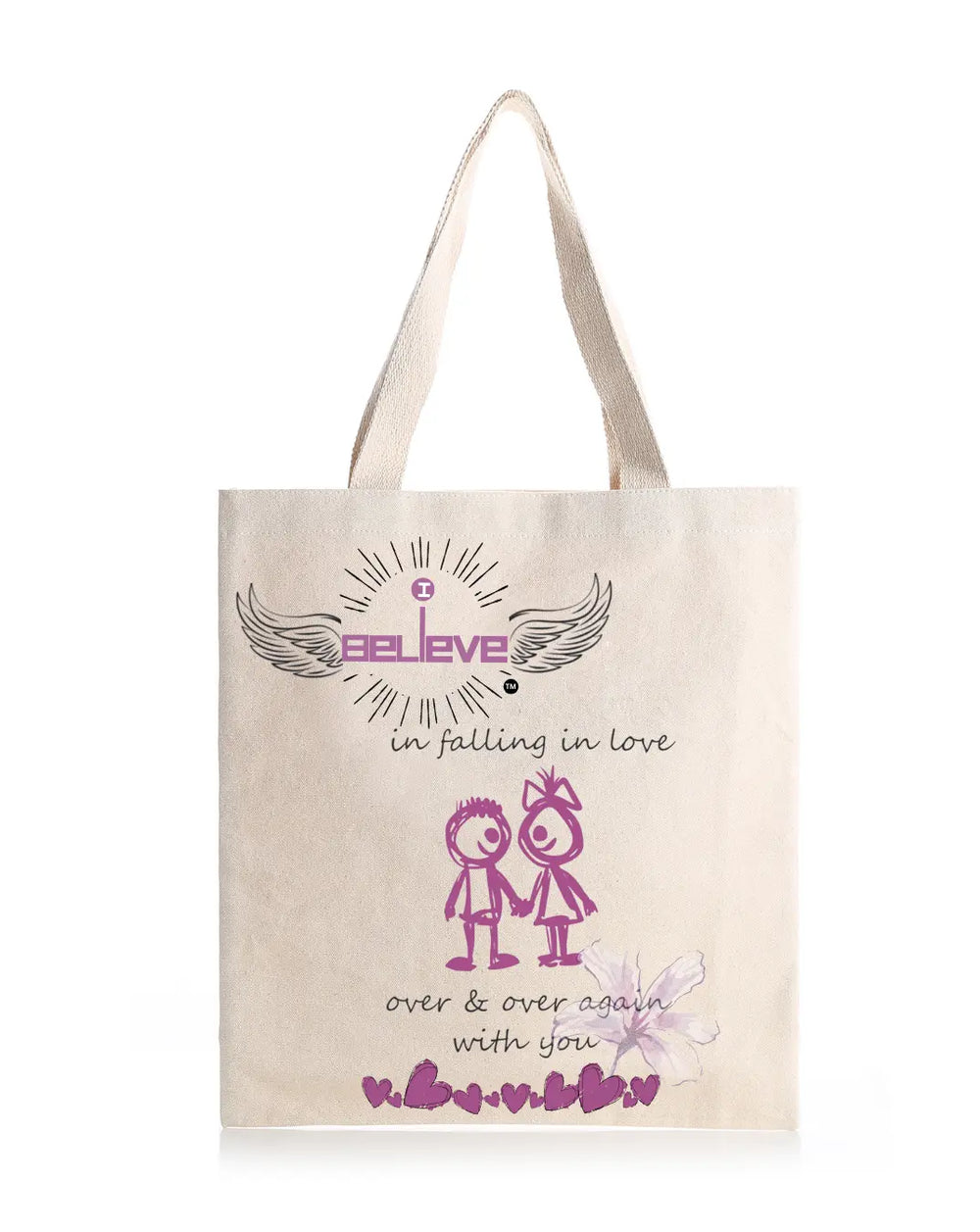 I Believe in Being in Love Day Daily Thaila - Canvas Reusable Bags thestruttstore