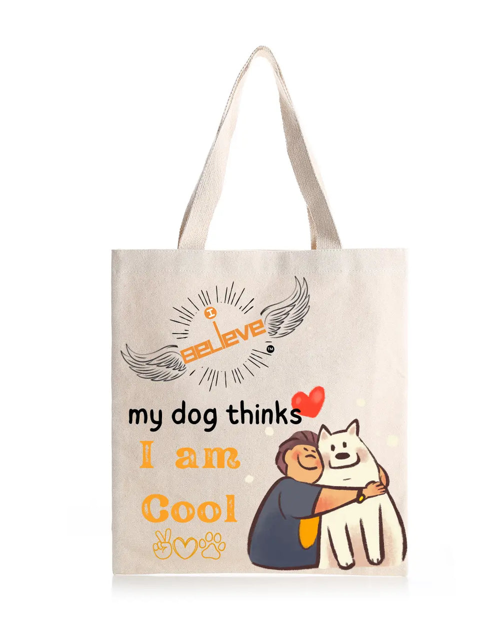 Copy of I Believe in Furry Love Daily Thaila - Canvas Reusable Bags thestruttstore