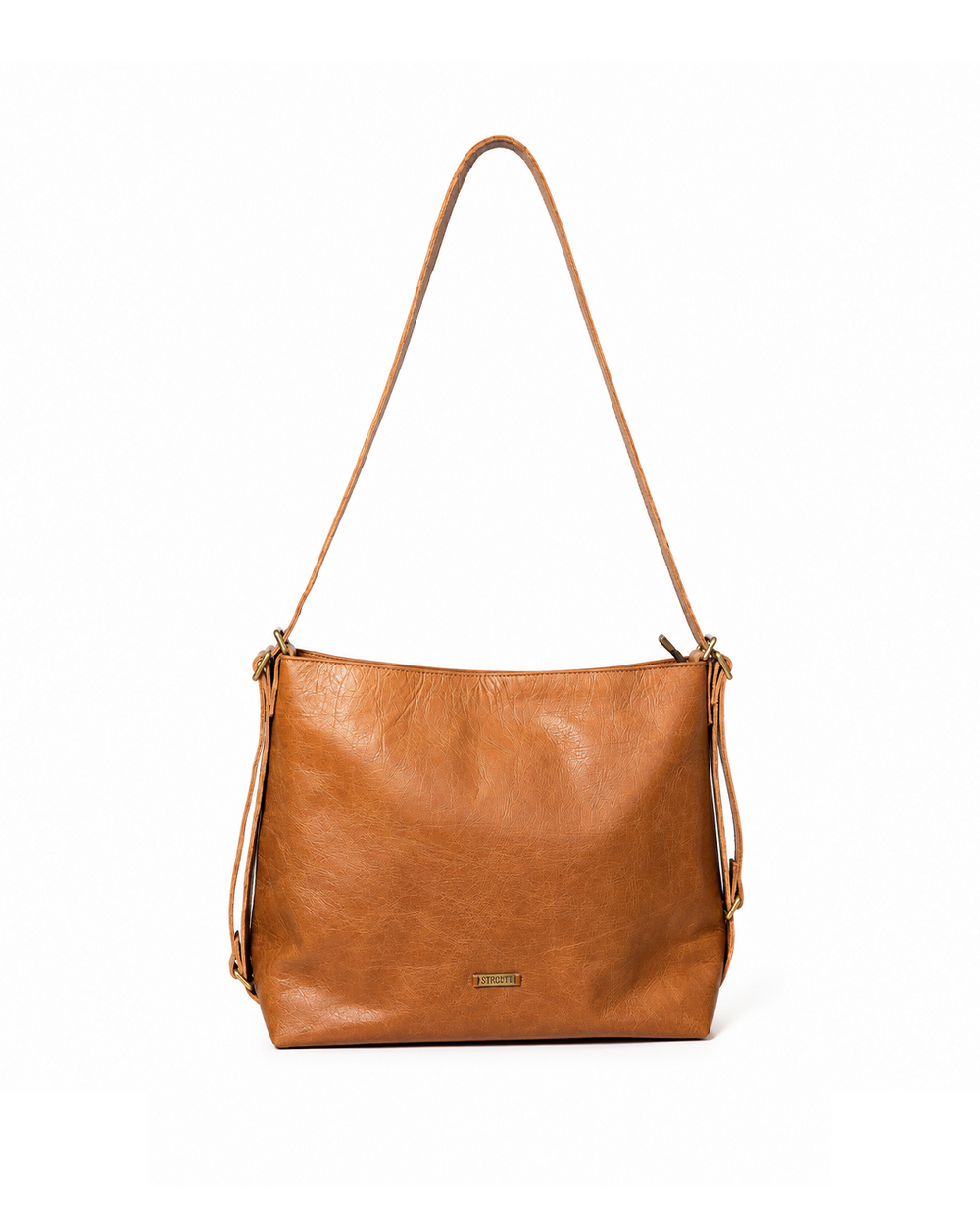 Travelling Midi Backpack: Brown Vintage