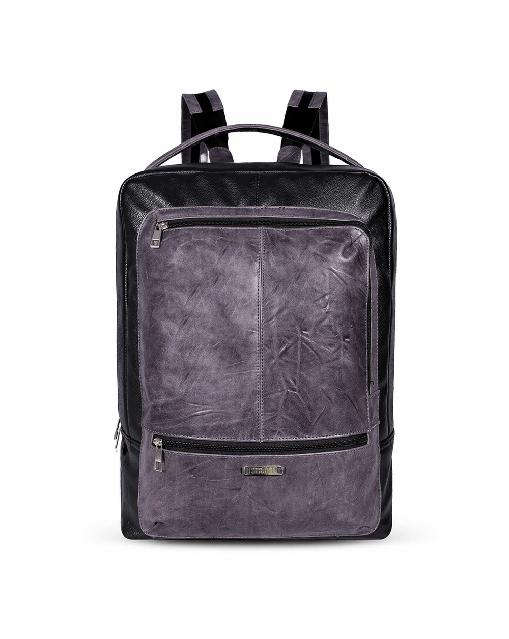 Black Leather BuddyPack - The Urban Backpack