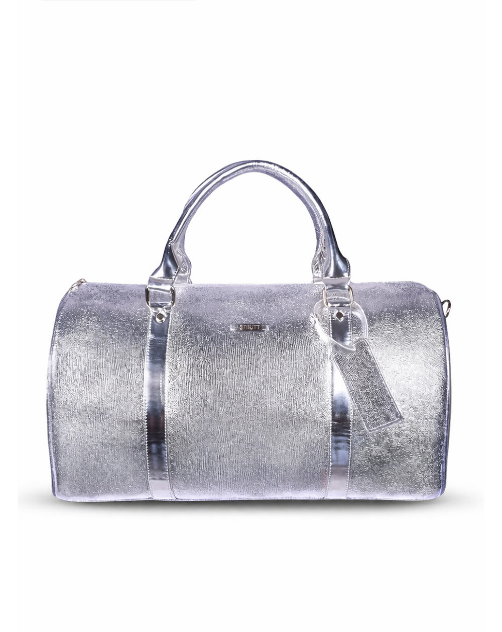 Silver cabin bag with toiletry pouch