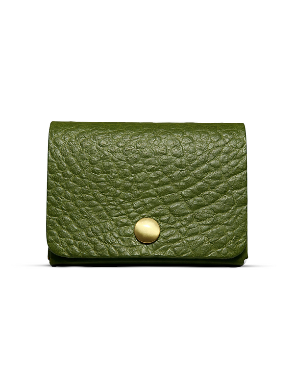 Green croc print native batua