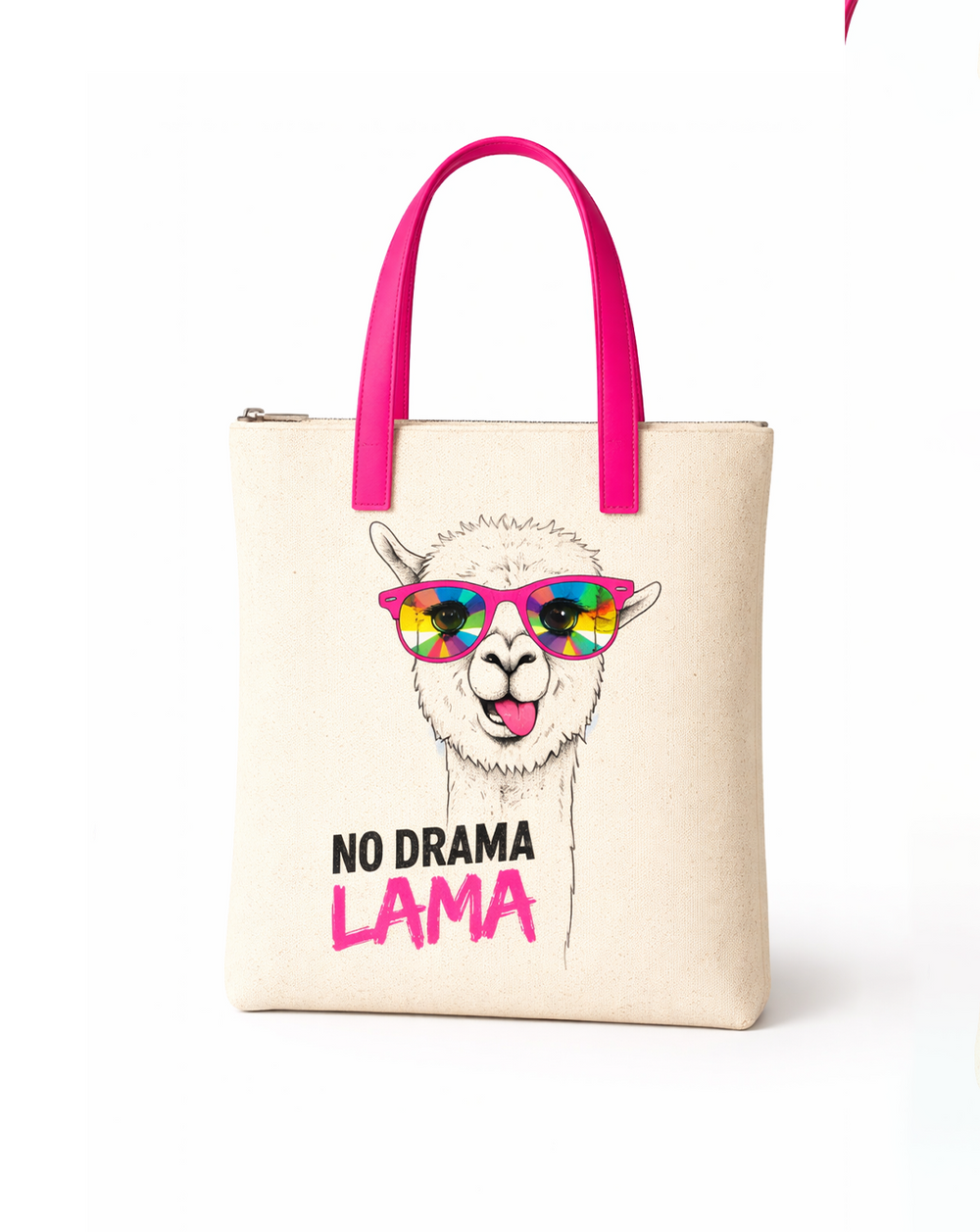 Stylish Quirky Prints Shoulder Bag /Daily Tote Bag - No Drama Lama