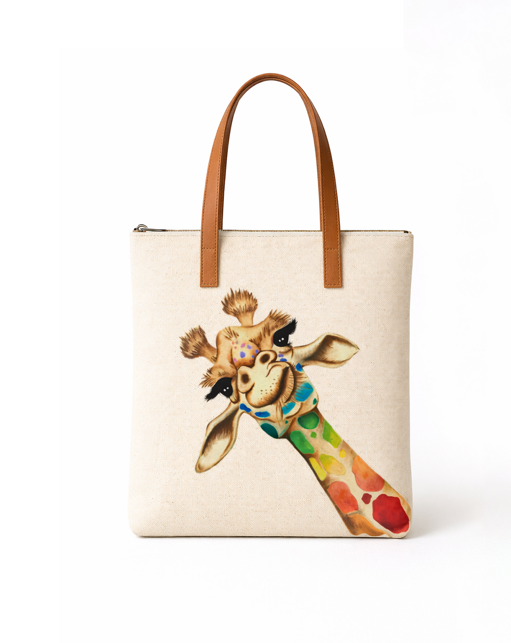 Stylish Quirky Prints Shoulder Bag /Daily Tote Bag - Giraffe