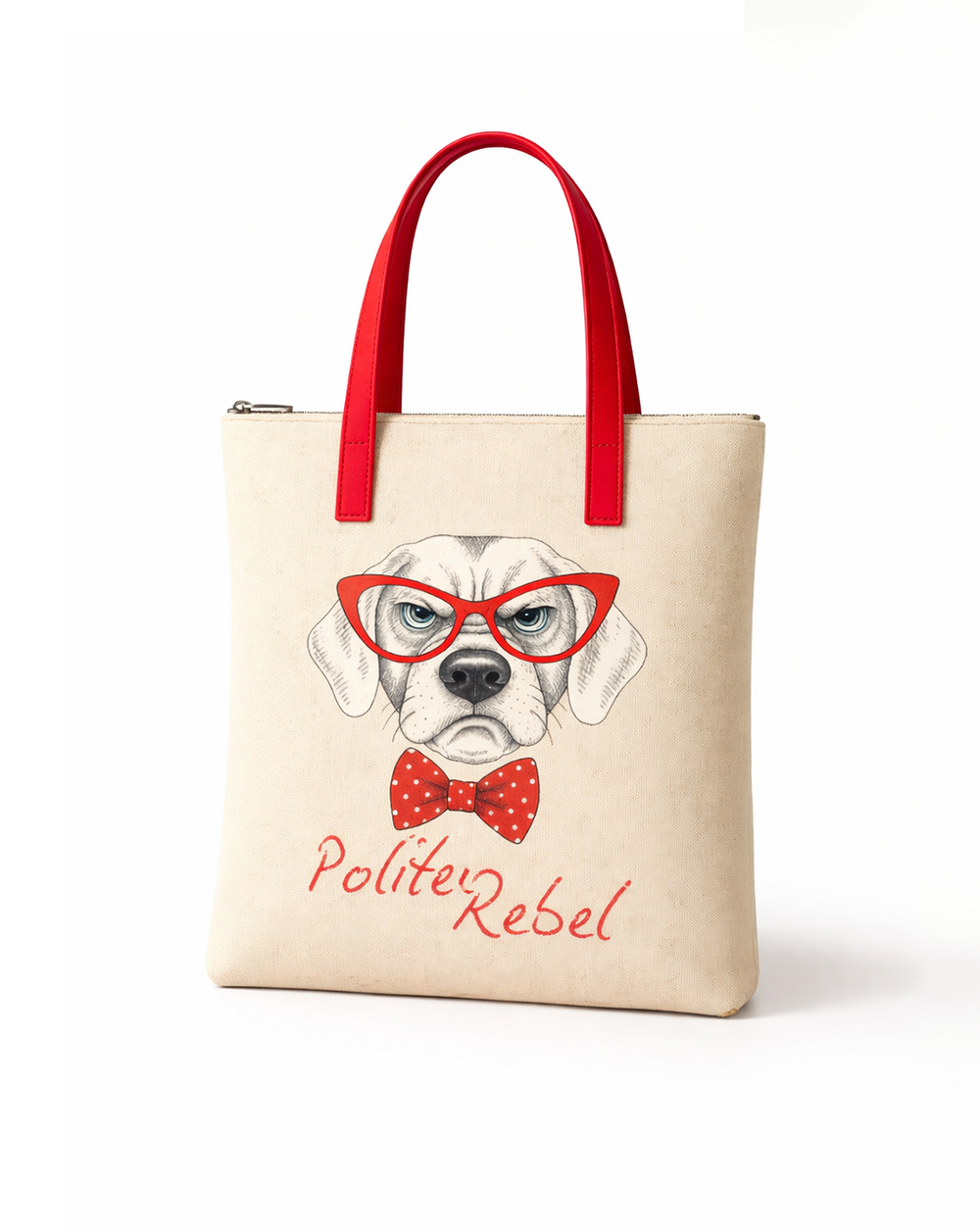 Stylish Quirky Prints Shoulder Bag /Daily Tote Bag -Polite Rebel - product view 1