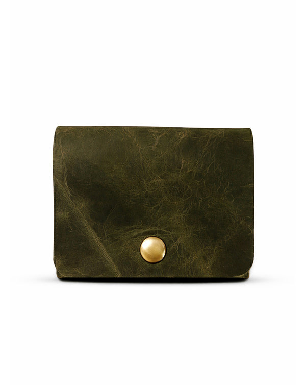 Crushed olive green native batua