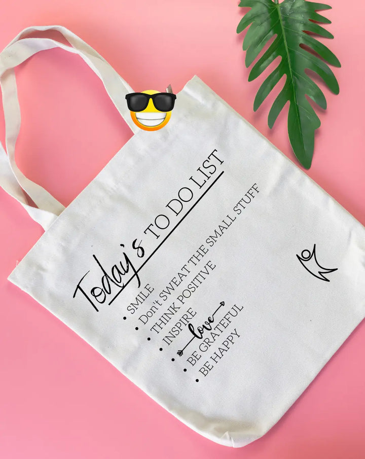 To Do List  Daily Thaila -  Canvas Reusable Bags thestruttstore