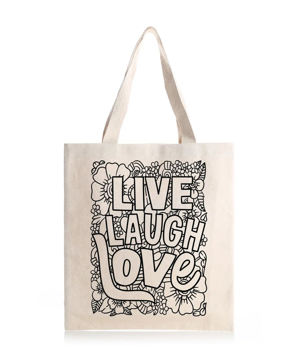 Live Laugh  Daily Thaila -  Canvas Reusable Bags thestruttstore