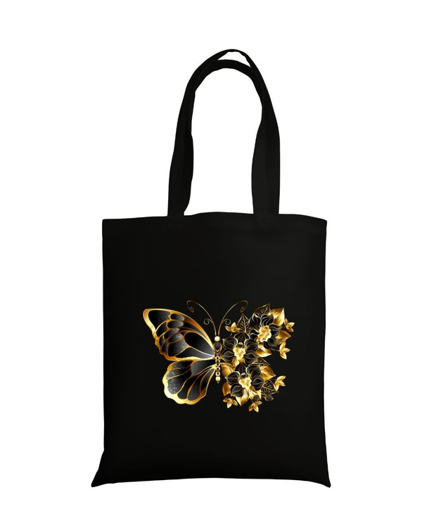 Golden Butterfly Daily Thaila -  Canvas Reusable Bags