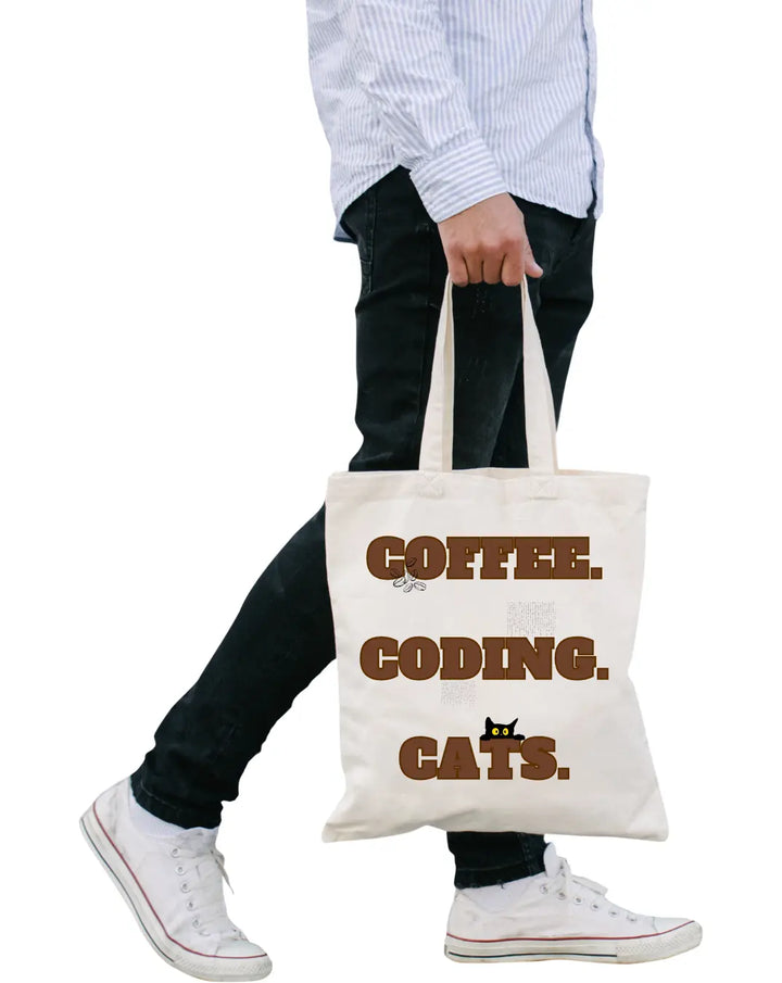 Coding Cats Daily Thaila -  Canvas Reusable Bags thestruttstore