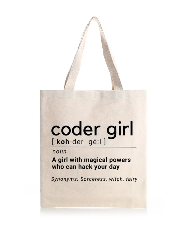Coder Girl Daily Thaila -  Canvas Reusable Bags thestruttstore