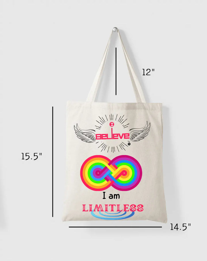 I Believe in Being Limitless  Daily Thaila -  Canvas Reusable Bags thestruttstore