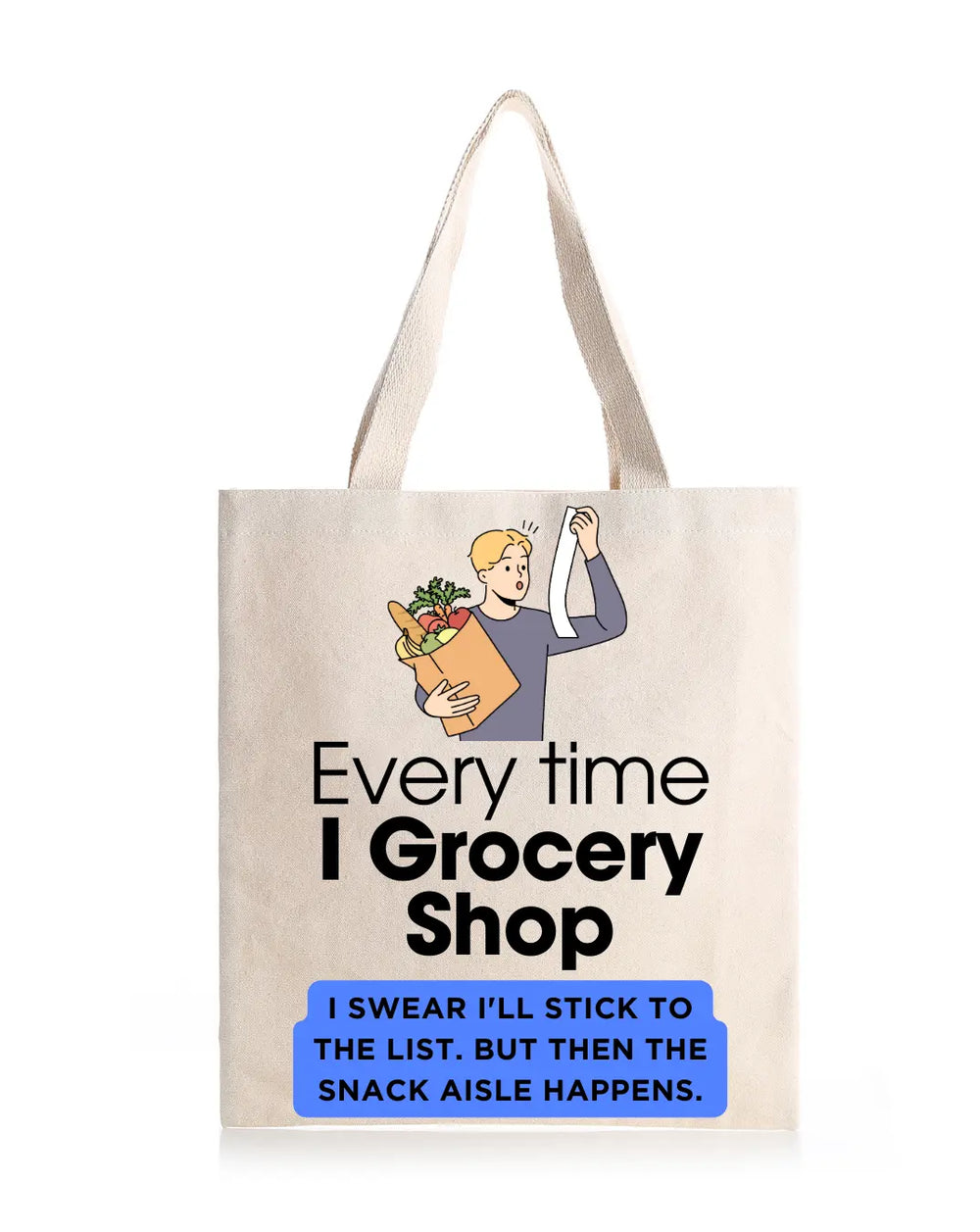 Men Shopping Daily Thaila -  Canvas Reusable Bags thestruttstore