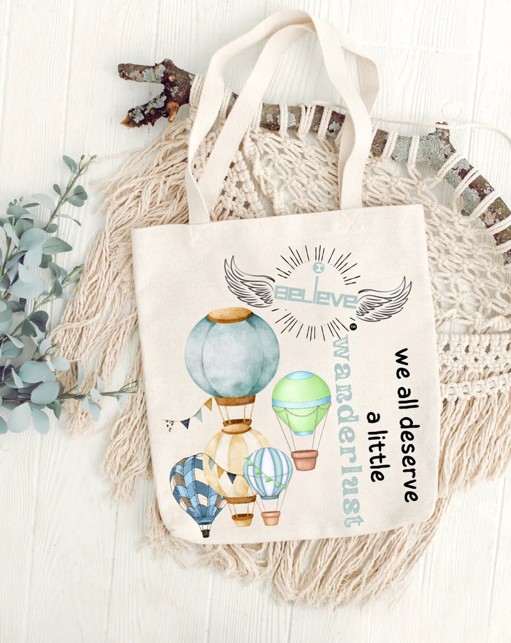 I Believe in Wanderlust  Daily Thaila -  Canvas Reusable Bags thestruttstore