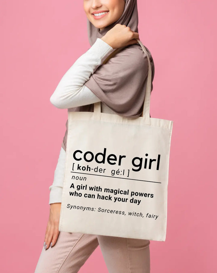Coder Girl Daily Thaila -  Canvas Reusable Bags thestruttstore