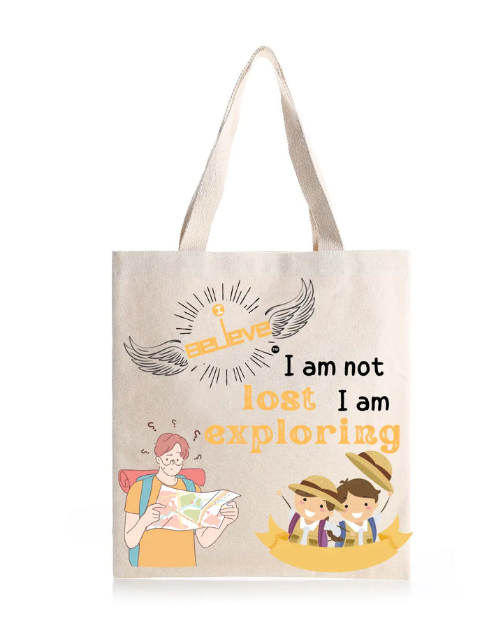 I Believe in Exploring Daily Thaila -  Canvas Reusable Bags thestruttstore