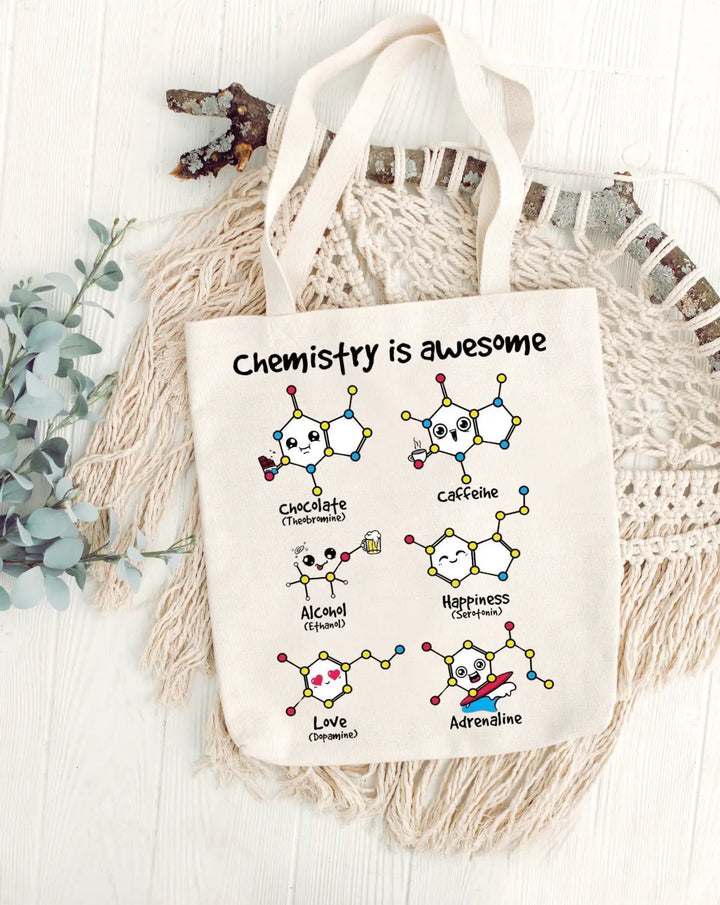 Chemistry Daily Thaila -  Canvas Reusable Bags thestruttstore