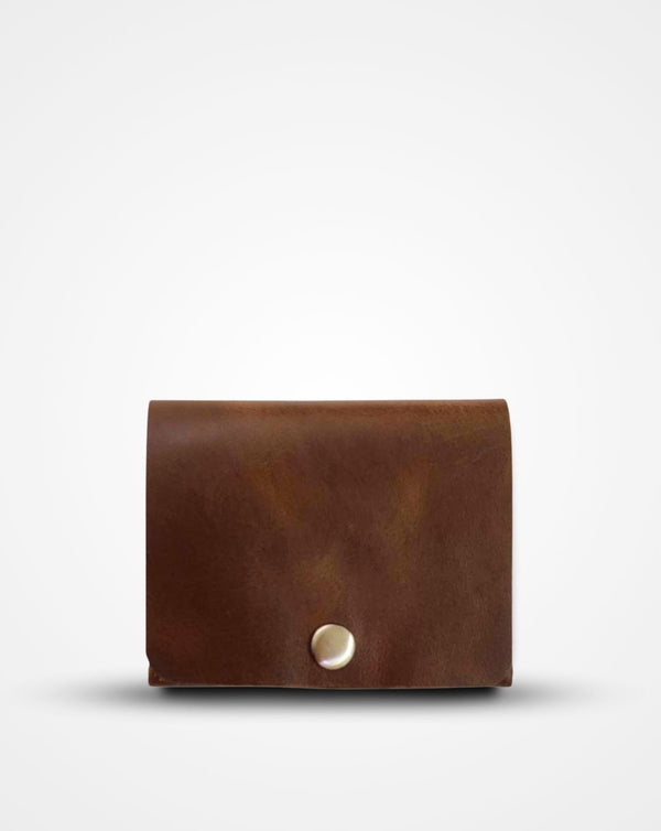 CRUSHED TAN NATIVE BATUA - SLIM LEATHER WALLET