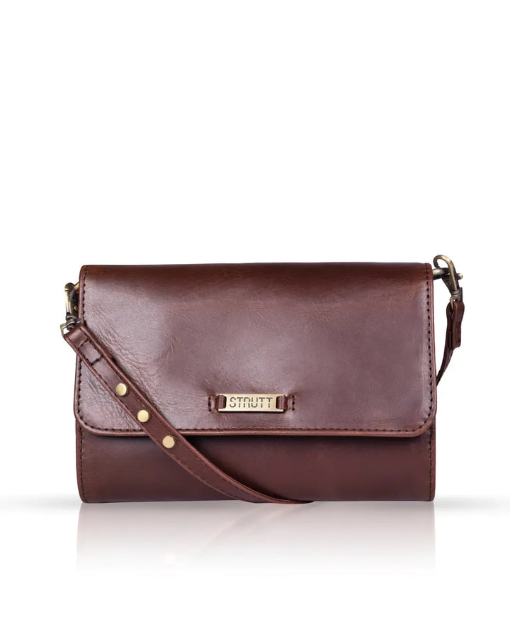 VersaCarry 2-in-1 Leather Sling Wallet - Sling Bag thestruttstore