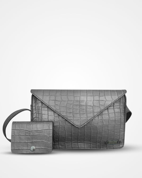 Megan- The Leather Crossbody bag and Batua Combo