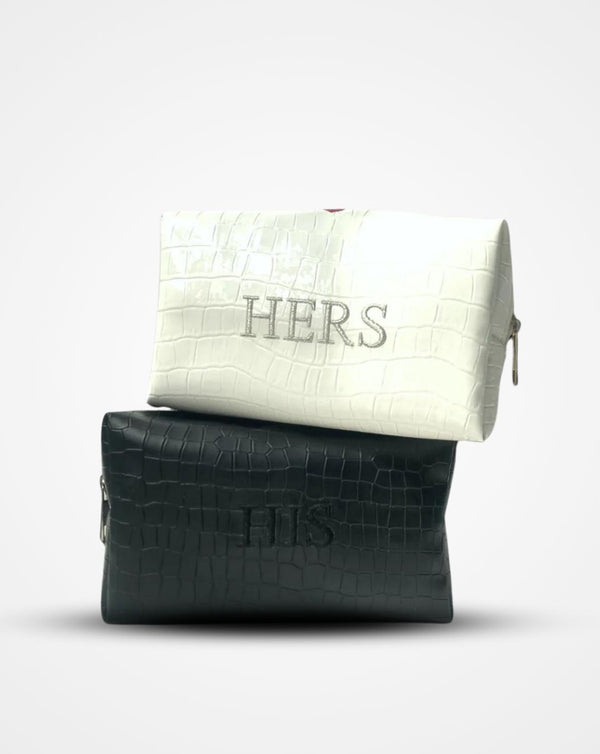 His & Her Set of 2 Toiletry Pouch