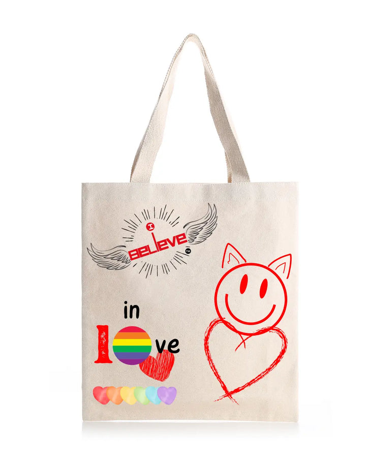 I Believe in Being in Love Day Daily Thaila -  Canvas Reusable Bags thestruttstore