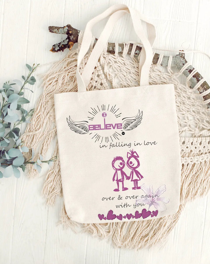 I Believe in Being in Love Day Daily Thaila -  Canvas Reusable Bags thestruttstore