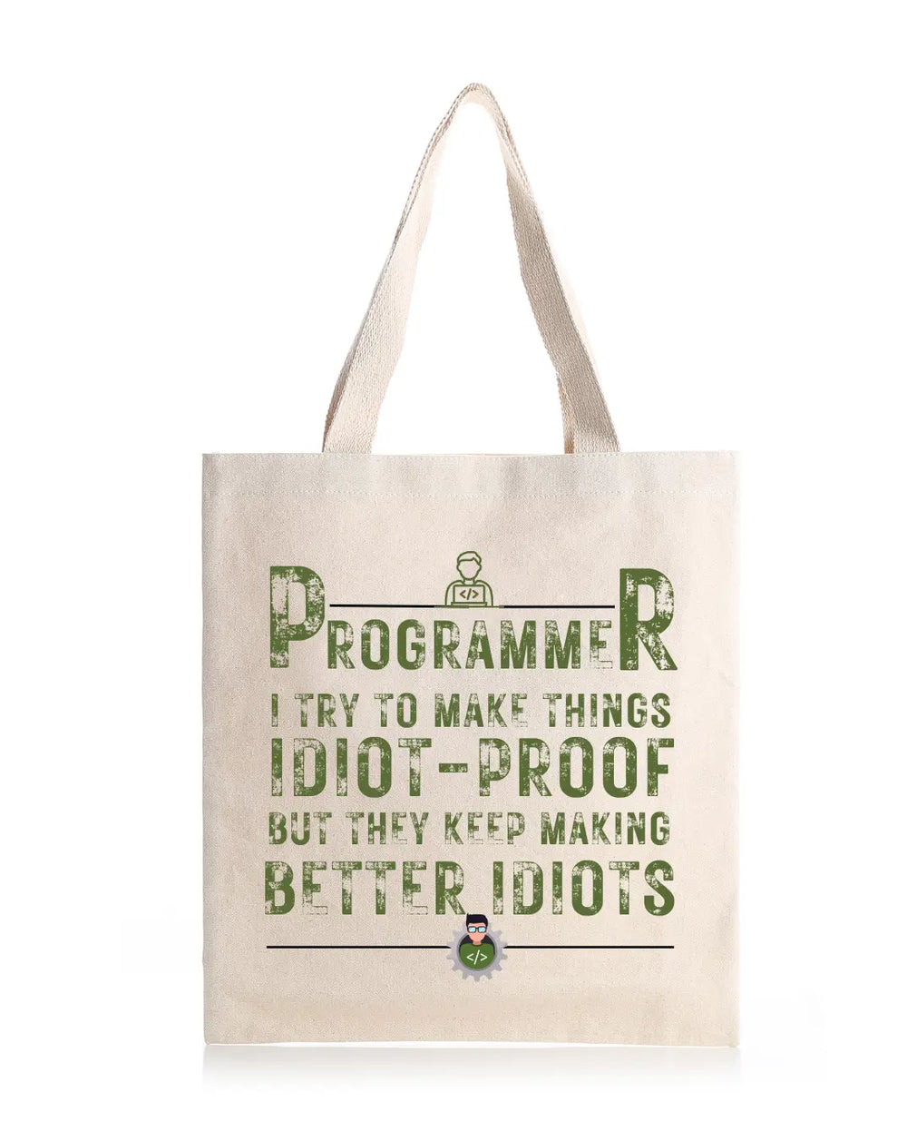 Programmer -  Canvas Reusable Bags thestruttstore