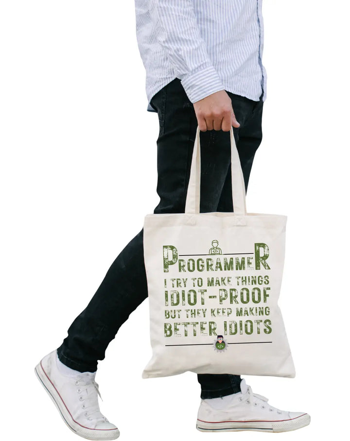 Programmer -  Canvas Reusable Bags thestruttstore