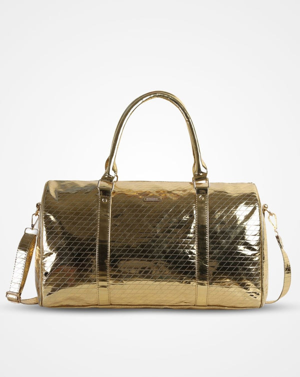 SHIMMER GOLD CABIN BAG WITH TOILETRY KIT - CARRY-ON LUGGAGE