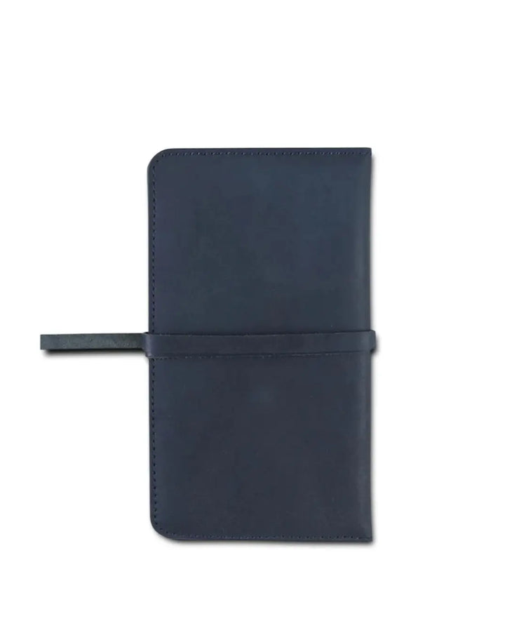 Blue Leather Passport Wallet thestruttstore