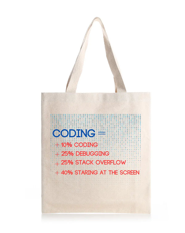 Coding -  Canvas Reusable Bags thestruttstore