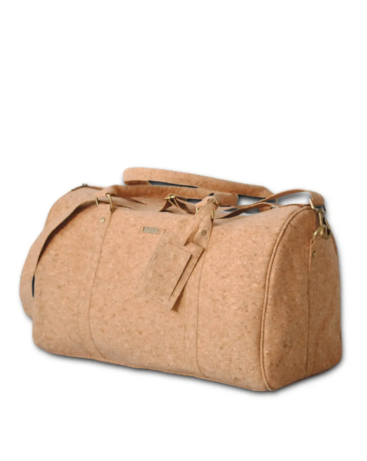 Cork Leather Cabin Bag with Toiletry Kit thestruttstore