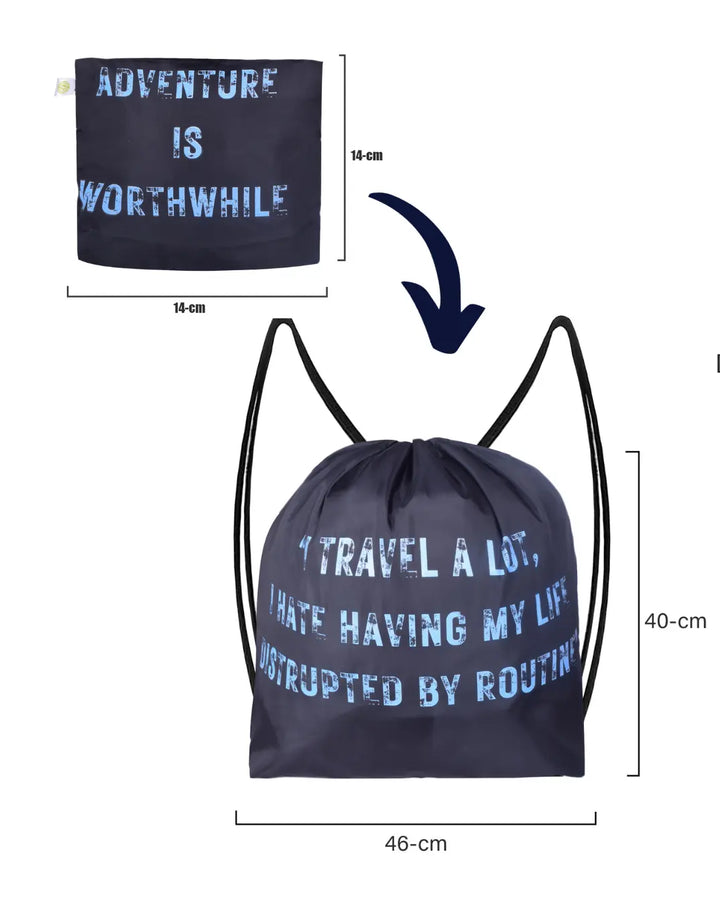 AdventurePro Compact Nylon Folding Bag - Backpack thestruttstore