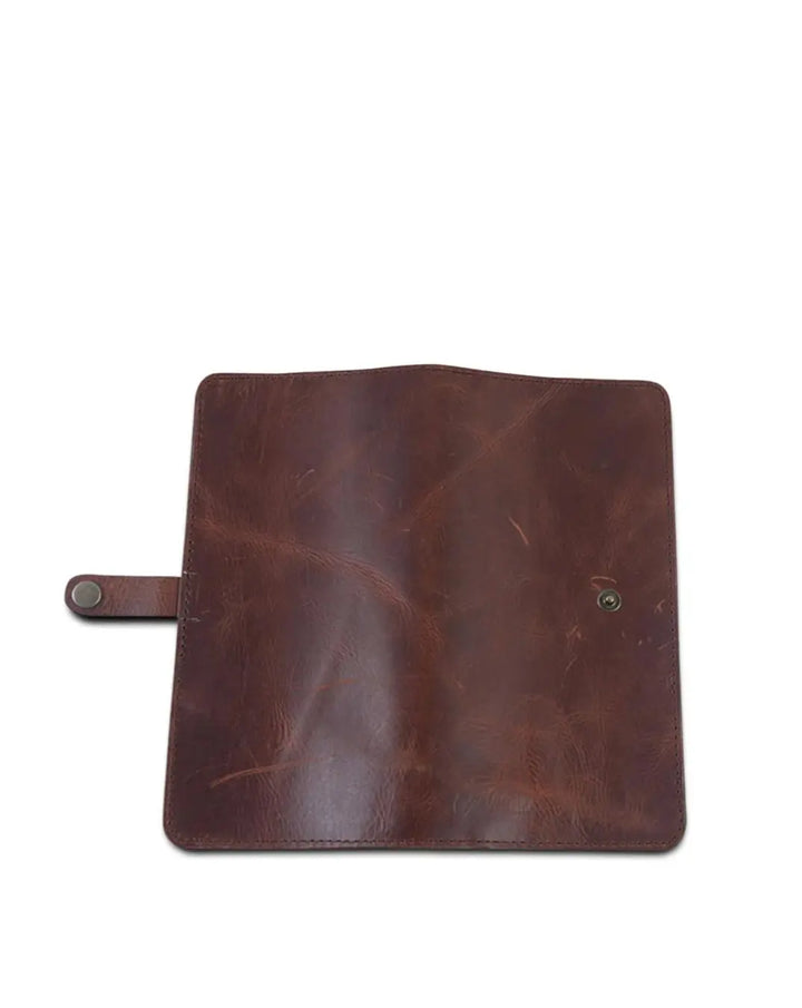 Crushed Tan Leather Passport Wallet thestruttstore