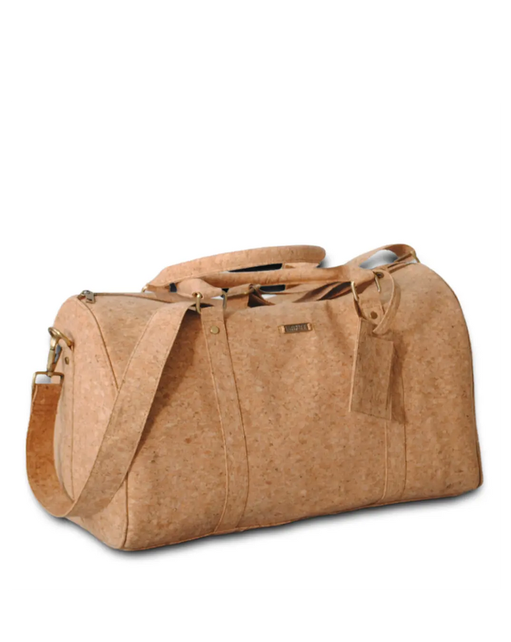 Cork Leather Cabin Bag with Toiletry Kit thestruttstore