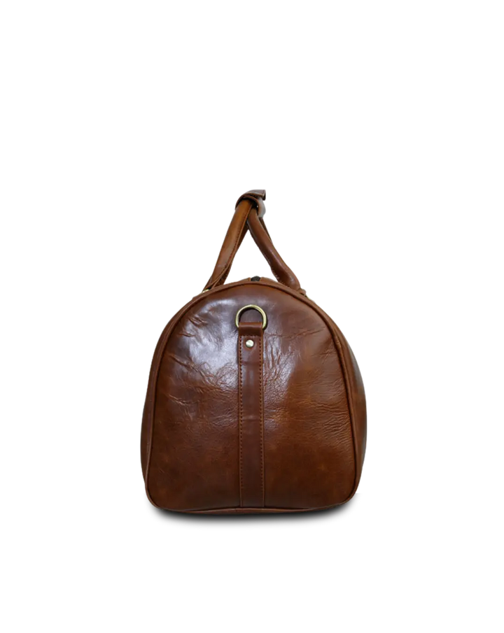 Sylvester- The Crushed Tan Leather Cabin Bag thestruttstore