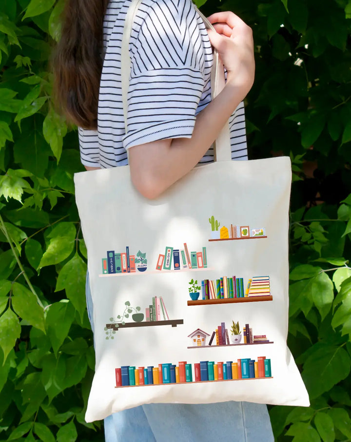 Love for reading -  Canvas Reusable Bags thestruttstore
