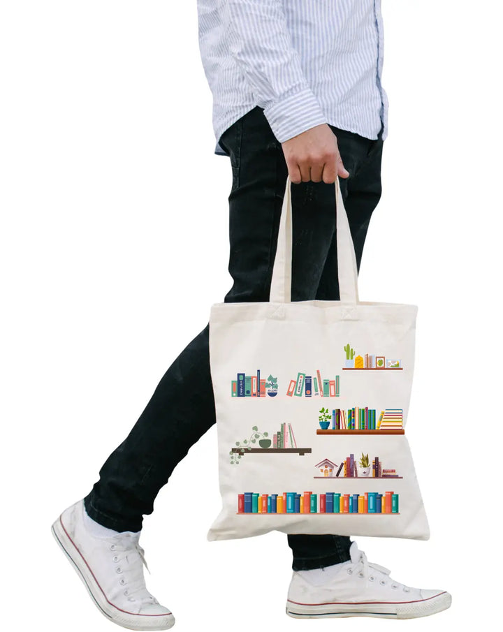 Love for reading -  Canvas Reusable Bags thestruttstore