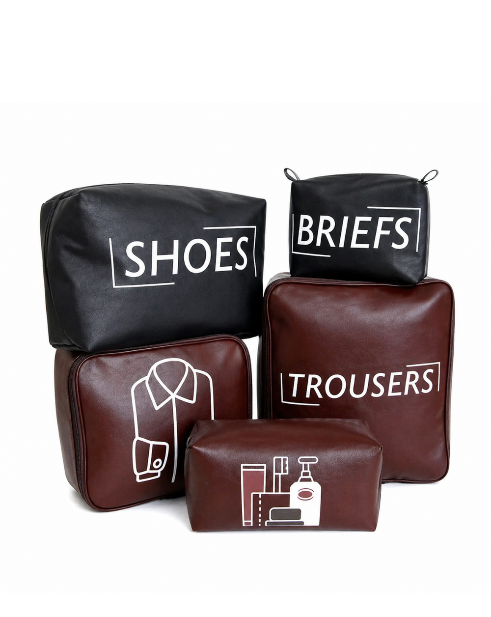 Essentials travel packing cubes of 5