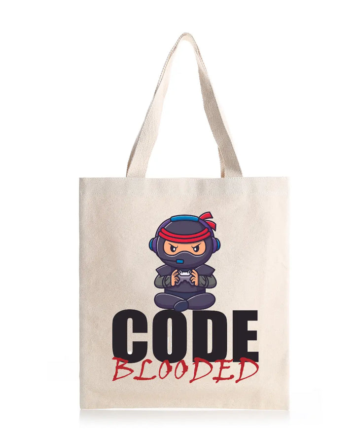 Code Blooded -  Canvas Reusable Bags thestruttstore