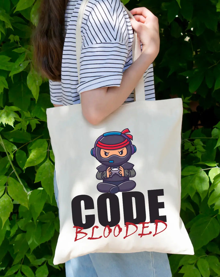 Code Blooded -  Canvas Reusable Bags thestruttstore
