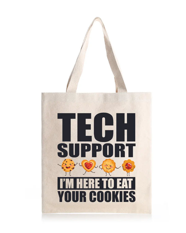 Tech Support Daily Thaila -  Canvas Reusable Bags thestruttstore
