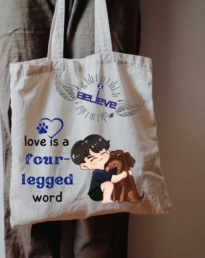 I Believe in Furry Love Daily Thaila -  Canvas Reusable Bags thestruttstore