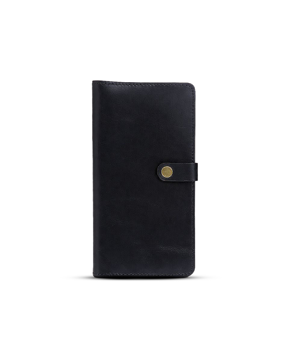 Black leather passport wallet