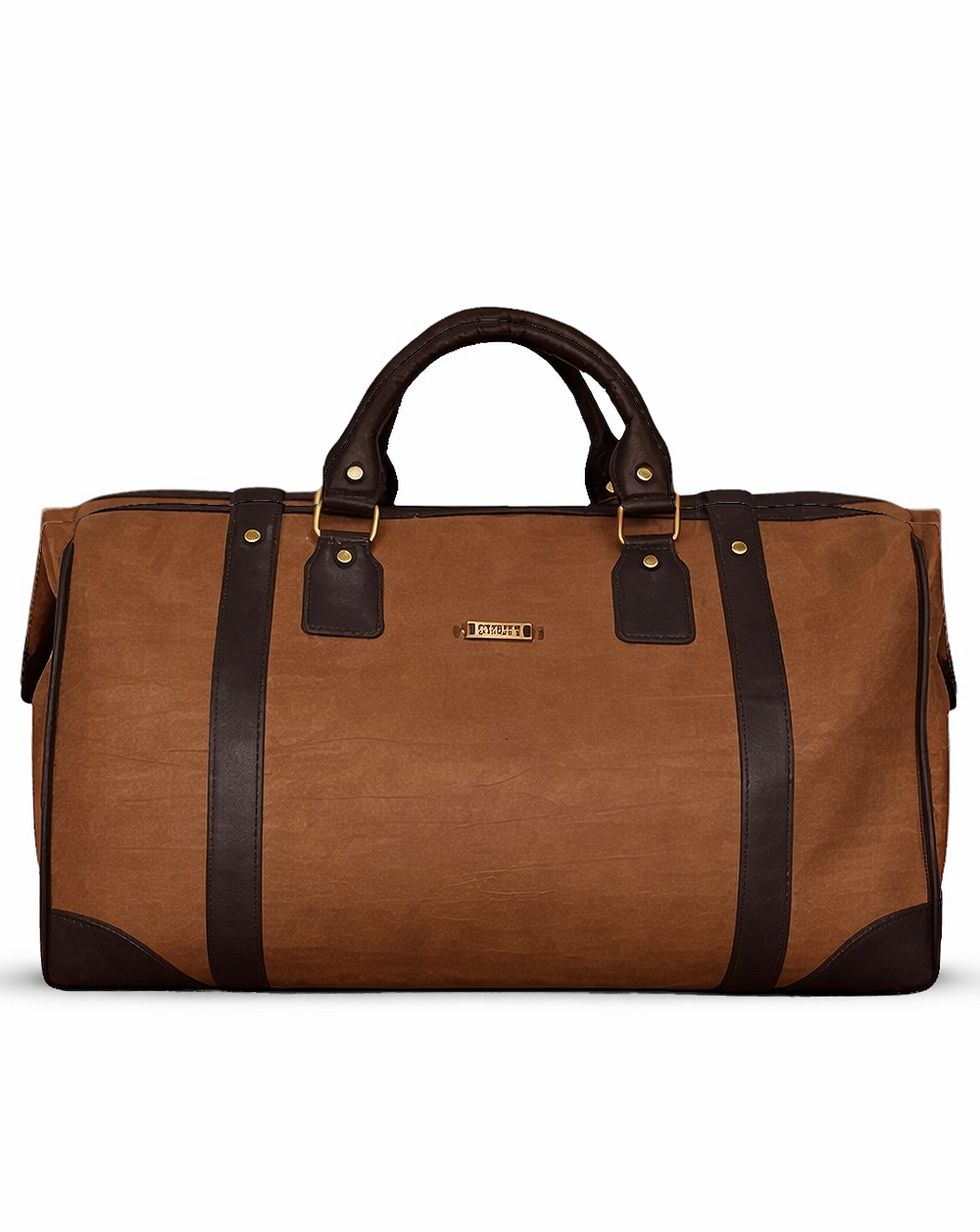 The Black Buckled Brown Duffel / Luggage Bag