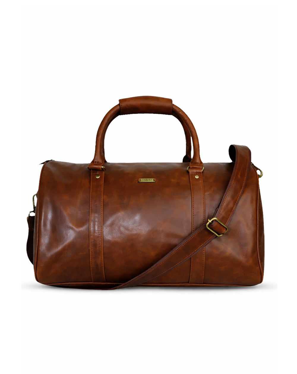 Sylvester - Crushed tan leather cabin bag